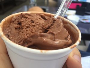 half eaten by the way. at Zvezda's Ice Cream in Ljubljana