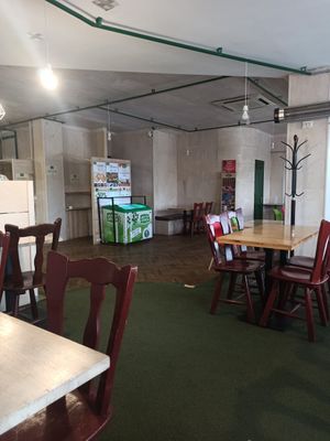 Buffet atmosphere at Ukrop in Kyiv