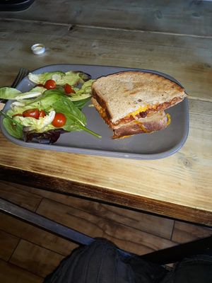 Spicey Chillie Melt with Salad. at Super Natural Newcastle in Newcastle Upon Tyne
