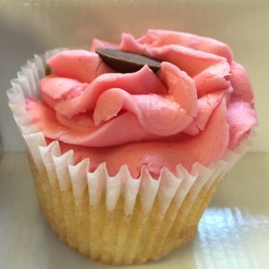 vegan cupcake at Super Natural Newcastle in Newcastle Upon Tyne