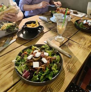 Roast vegetable tart at Super Natural Newcastle in Newcastle Upon Tyne