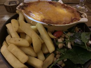 Mediocre lasagna I make better at home   at Super Natural Newcastle in Newcastle Upon Tyne