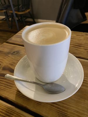 Large oat latte  at Super Natural Newcastle in Newcastle Upon Tyne