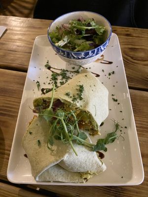 The Breakfast Wrap  at Super Natural Newcastle in Newcastle Upon Tyne