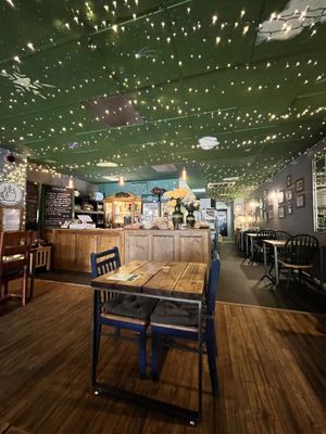 Interior and counter   at Super Natural Newcastle in Newcastle Upon Tyne