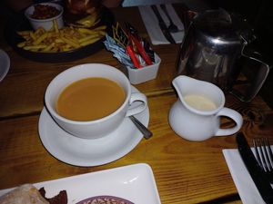 Huge pot of tea at Super Natural Newcastle in Newcastle Upon Tyne