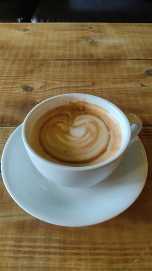Oat flat white at Super Natural Newcastle in Newcastle Upon Tyne