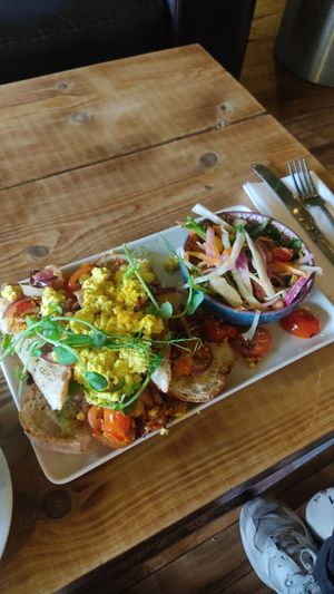 Tofu scrambled  at Super Natural Newcastle in Newcastle Upon Tyne