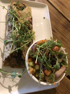 Chicken crèpe w Super Natural salad  at Super Natural Newcastle in Newcastle Upon Tyne