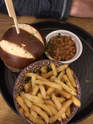 Brunch burger  at Super Natural Newcastle in Newcastle Upon Tyne