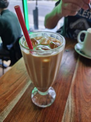 Vanilla iced Oat at Super Natural Newcastle in Newcastle Upon Tyne