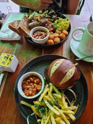 All day breakfast and brunch burger at Super Natural Newcastle in Newcastle Upon Tyne