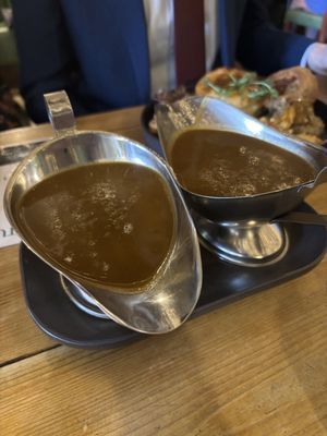 Too much gravy ?  at Super Natural Newcastle in Newcastle Upon Tyne