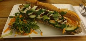 Mushroom Bánh Mi    at Super Natural Newcastle in Newcastle Upon Tyne