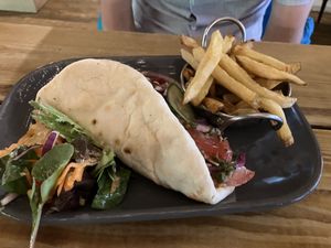 Mumbai street food sandwich  at Super Natural Newcastle in Newcastle Upon Tyne