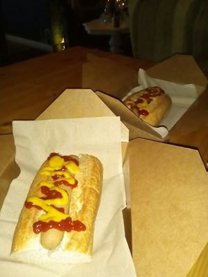 Vegan Hot dogs at Super Natural's Music Mondays! X x at Super Natural Newcastle in Newcastle Upon Tyne