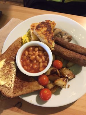 Vegan breakfast  at Super Natural Newcastle in Newcastle Upon Tyne