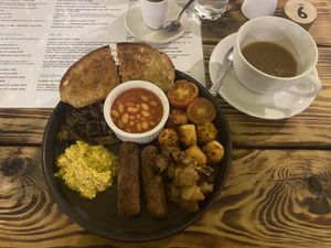 ‘All day breakfast’  at Super Natural Newcastle in Newcastle Upon Tyne