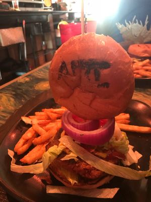 Beyond burger at Black Twig Cider House in Durham