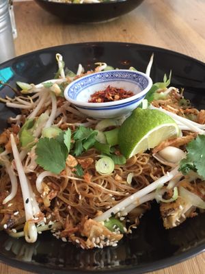 Tofu Singapore noodles  at Saiko Kitchen in Edinburgh