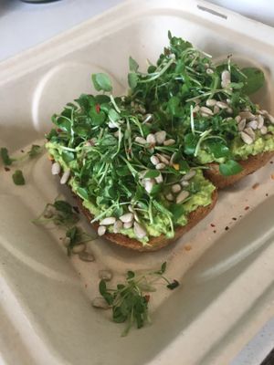 Avocado Toast! at The Juice Parlor in North Hollywood