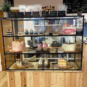 Bakery display case at Ice Shack in Manchester