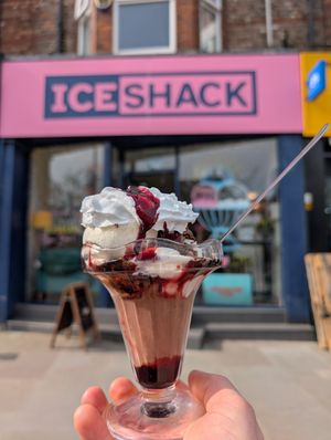 Black forest sundae at Ice Shack in Manchester