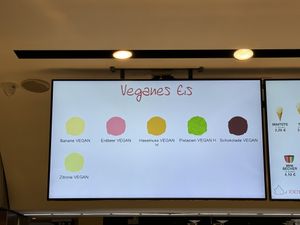 vegan flavours  at Eissalon am Schwedenplatz in Vienna
