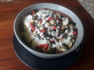 Overnight oats at Organic Love in Koh Phangan