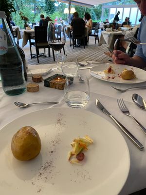 Sauerkraut stuffed potato at La Vimea - Vegan Hotel & Vegan Restaurant in Naturno