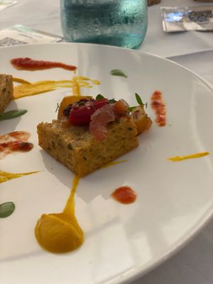 Chickpea panissa at La Vimea - Vegan Hotel & Vegan Restaurant in Naturno