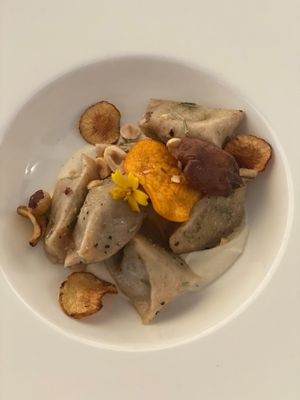 Agnolotti del pin at La Vimea - Vegan Hotel & Vegan Restaurant in Naturno