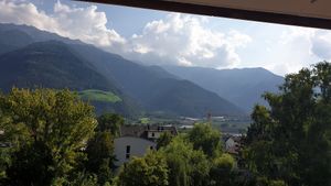 Blick vom Balkon Richtung Berge at La Vimea - Vegan Hotel & Vegan Restaurant in Naturno