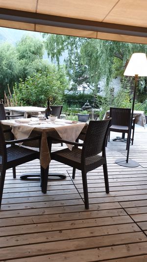 Beim Abendessen at La Vimea - Vegan Hotel & Vegan Restaurant in Naturno