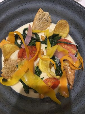 Weisse Bohnensuppe at La Vimea - Vegan Hotel & Vegan Restaurant in Naturno