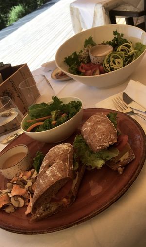 Panino con hummus e affettato vegetale  at La Vimea - Vegan Hotel & Vegan Restaurant in Naturno