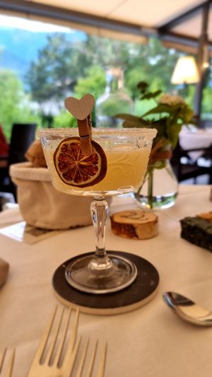 Mocktail of the day at La Vimea - Vegan Hotel & Vegan Restaurant in Naturno