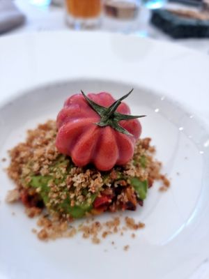 One of the many dishes at La Vimea - Vegan Hotel & Vegan Restaurant in Naturno