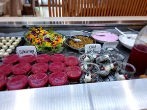 Part of breakfast buffet at La Vimea - Vegan Hotel & Vegan Restaurant in Naturno