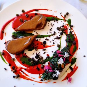 Seitan, one of dinner dishes at La Vimea - Vegan Hotel & Vegan Restaurant in Naturno