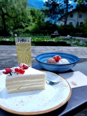 Afternoon pastry at La Vimea - Vegan Hotel & Vegan Restaurant in Naturno