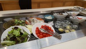 Part of the breakfast buffet at La Vimea - Vegan Hotel & Vegan Restaurant in Naturno