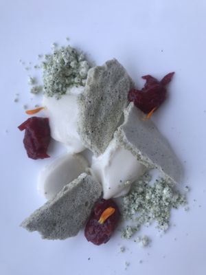 Dessert beim Abendmenü at La Vimea - Vegan Hotel & Vegan Restaurant in Naturno