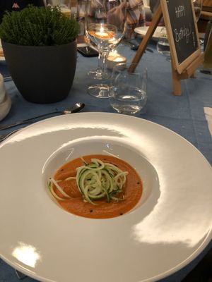 Dinner. at La Vimea - Vegan Hotel & Vegan Restaurant in Naturno