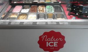 delicious flavours. Lemon basil flavour is my favorite :) at Natur Ice in Lisbon