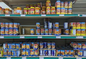 canned vegan meat at Fubonn in Portland