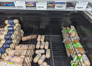 frozen vegan meat at Fubonn in Portland