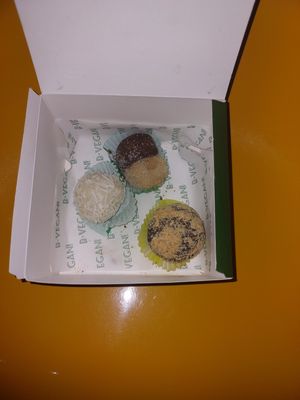 Sweets (minus the brigadeiro that I'd already eaten!) at B-Vegan in Salvador