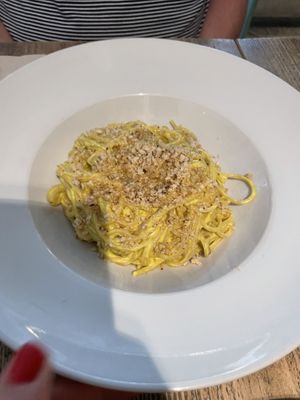 Carbonara  at Gioia Plant-Based Cuisine in Marbella