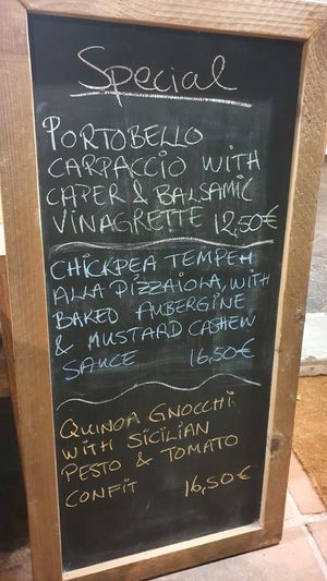 Delicious special menu at Gioia Plant-Based Cuisine in Marbella